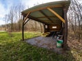 Fisher boat house in nature Royalty Free Stock Photo