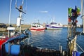 Fisher boats in Joinville port in Yeu Island