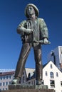 Fisher Boy Monument in Alesund Royalty Free Stock Photo