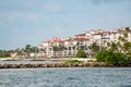 Fisher Island Miami Beach FL shot with telephoto lens Royalty Free Stock Photo