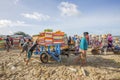 Fisher man working near Long Hai fish market