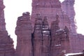 Corkscrew Formations at Fisher Towers Royalty Free Stock Photo