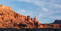 Fisher Towers Late Afternoon in the Desert North of Moab Utah. Royalty Free Stock Photo