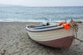 Fisherboat on the beach Royalty Free Stock Photo