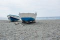 Fisherboat on the beach Royalty Free Stock Photo