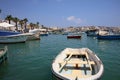 Fisherboat called Luzzu in Marsaxlokk Harbor. Malta