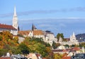 Fisherman bastion and Matthias church on Castle hill in autumn, Budapest, Hungary Royalty Free Stock Photo