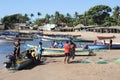 Fisherman on the beach of Los Cobanos