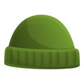 Fisherman beanie icon, cartoon style