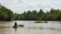 Fisherman. Ben Tre. Mekong delta region. Vietnam Royalty Free Stock Photo