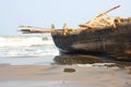 Fisherman boat at the beach Royalty Free Stock Photo