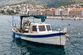 Fisherman Boat Docked near Town of Senj