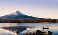 Kawaguchigo Lake with Mt.Fuji in backgroun