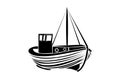 Fisherman boat logo design
