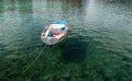 Fisherman boat mooring in Assos, Greece