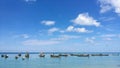 Fisherman boat in Naiyang beach Phuget Thailand Royalty Free Stock Photo