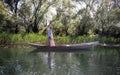 Fisherman boat on Skadar lake in Montenegro, Europe