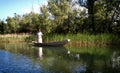 Fisherman boat on Skadar lake in Montenegro, Europe