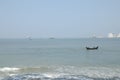 Fisherman Boat in the water India Royalty Free Stock Photo