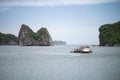Fisherman boats in Ha long Bay, Vietnam Royalty Free Stock Photo