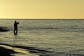 Fisherman Casting Silhouette