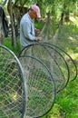 Fisherman in the Danube delta, Romania