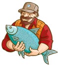 Fisherman With Fish