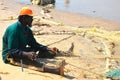 Fisherman gambia beach 2