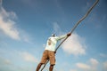 Fisherman guide in Belize, Central America Royalty Free Stock Photo