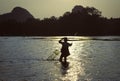 Fisherman in Guilin China Royalty Free Stock Photo