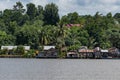 Fisherman house on Berau river, Borneo