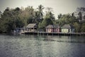 Fisherman house on wooden stilts