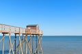 Fisherman huts at the coast