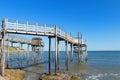 Fisherman huts at the coast