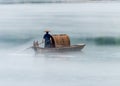 A fisherman of the Misty Small Dongjiang