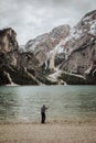 A Fisherman In The Mountains Royalty Free Stock Photo