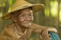 Fisherman old alone Royalty Free Stock Photo