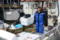 Fisherman at the port. Stavanger. Rogaland county. Norway