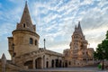 Fisherman`s Bastion on the Buda bank of the Danube in Budapest city, Hungary Royalty Free Stock Photo