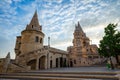 Fisherman`s Bastion on the Buda bank of the Danube in Budapest city, Hungary Royalty Free Stock Photo