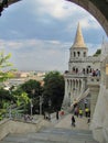 Fisherman`s bastion in the Buda Castle in Hungary, Budapest