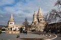 Fisherman\'s Bastion in Budapest (hungarian: Halszbstya), structure with seven towers