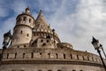 Fisherman\'s Bastion in Budapest (hungarian: Halszbstya), structure with seven towers