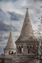 Fisherman\'s Bastion in Budapest (hungarian: Halszbstya), structure with seven towers
