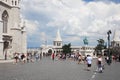 BUDAPEST, HUNGARY- SEPTEMBER 30, 2019: Fisherman`s Bastion on the Buda bank of the Danube.. Royalty Free Stock Photo