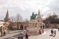 Fisherman`s Bastion with equestrian statue of St. Stephen in Budapest Royalty Free Stock Photo