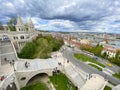 View from Fisherman`s bastion, old town, Budapest, Hungary Royalty Free Stock Photo