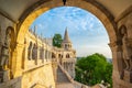 Fisherman`s Bastion with sunrise in Budapest, Hungary Royalty Free Stock Photo