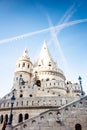 Fisherman`s bastion under the blue sky - pitoresque view