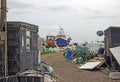 A fisherman`s boat yard